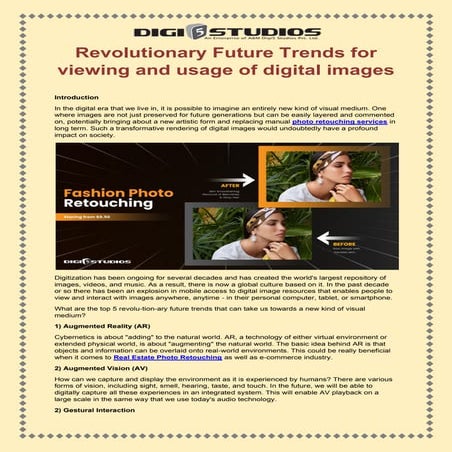 Revolutionary Future Trends for viewing and usage of digital images-Digi5stud...