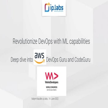 Revolutionize DevOps with ML capabilities. Introduction to Amazon CodeGuru an...