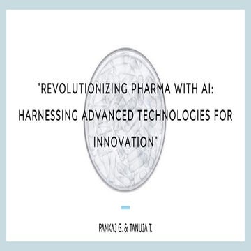 Revolutionizing pharma with Artificial Intelligence