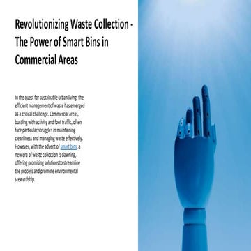 Revolutionizing Waste Collection - The Power of Smart Bins in ...
