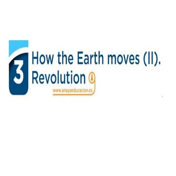 Revolution of the earth