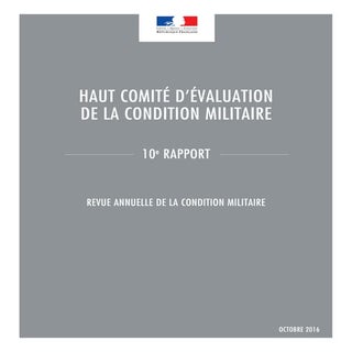 Rapport annuel de la condition mili...