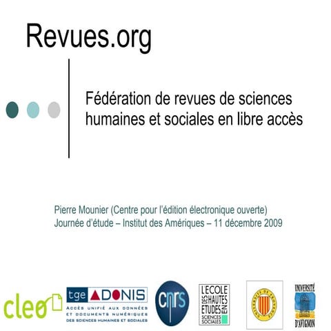 Présentation de Revues.org