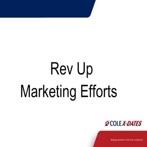 Rev Up Your Marketing Efforts 