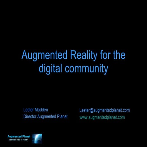The Augmented Reality industry in 15 min. | PDF