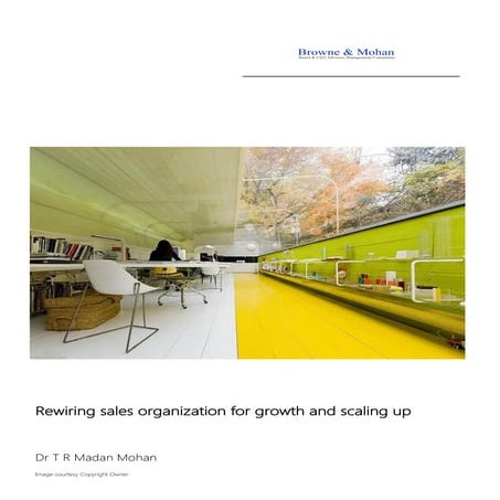 Rewiring sales organization for growth and scale