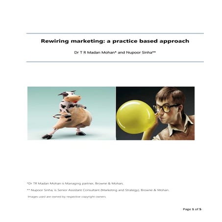 Rewiring marketing: a practice based approach