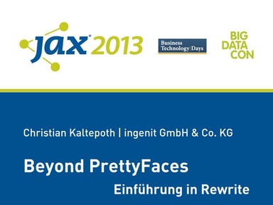 Beyond PrettyFaces - Einführung in Rewrite