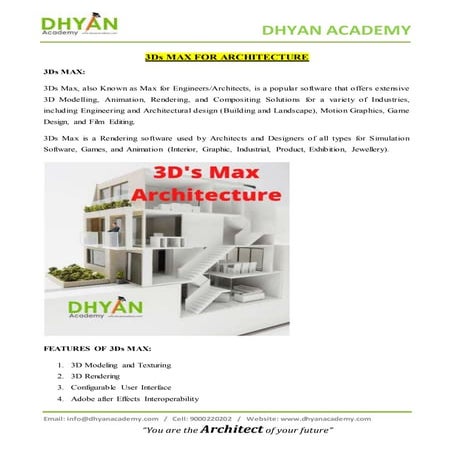 What is 3ds MAX Architecture?