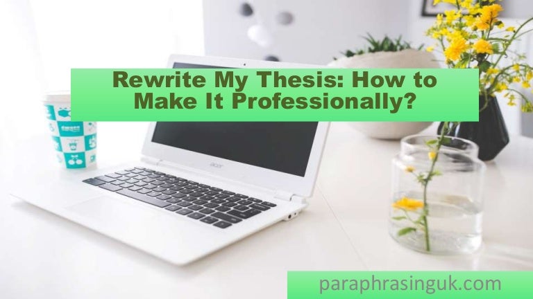 Dissertation rewrite