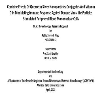 Combination effects of quercetin silver nanoparticles on dengue | PDF