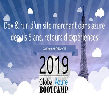 Dev & run d'un site marchant dans Azure