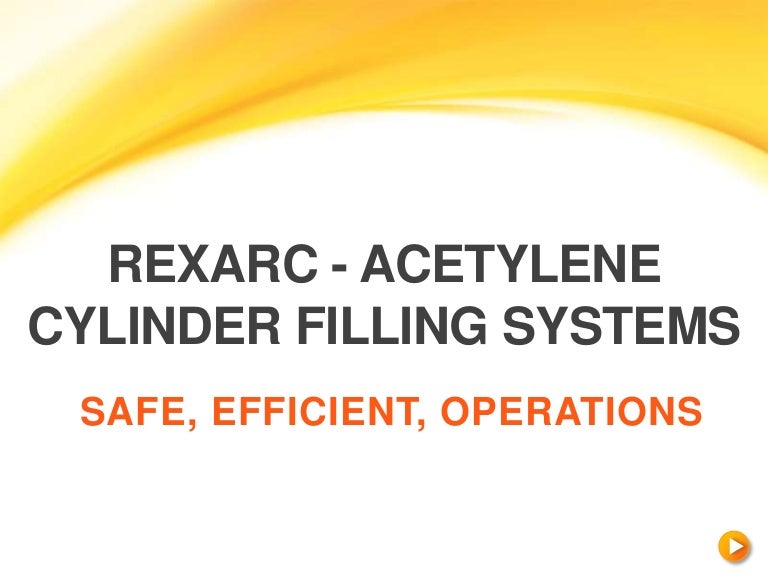 Rexarc Acetylene Cylinder Filling Systems