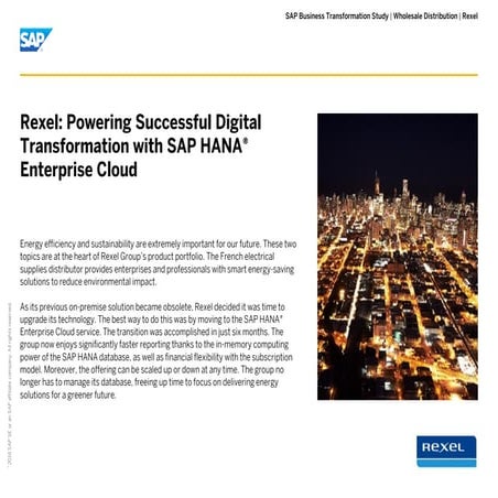 Rexel digital transformation via HEC