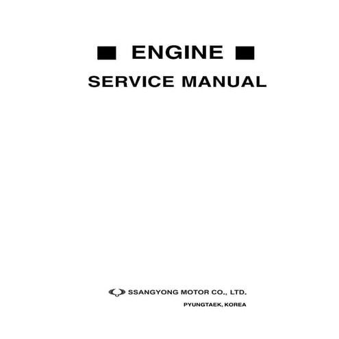 Rexton service manual engine