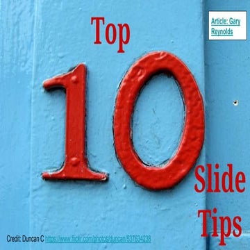 10 Slide Tips for a Presentation | PPT