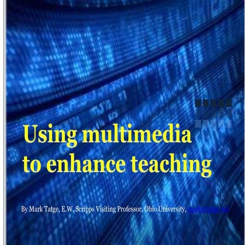 Using Multimedia to Improve Teaching