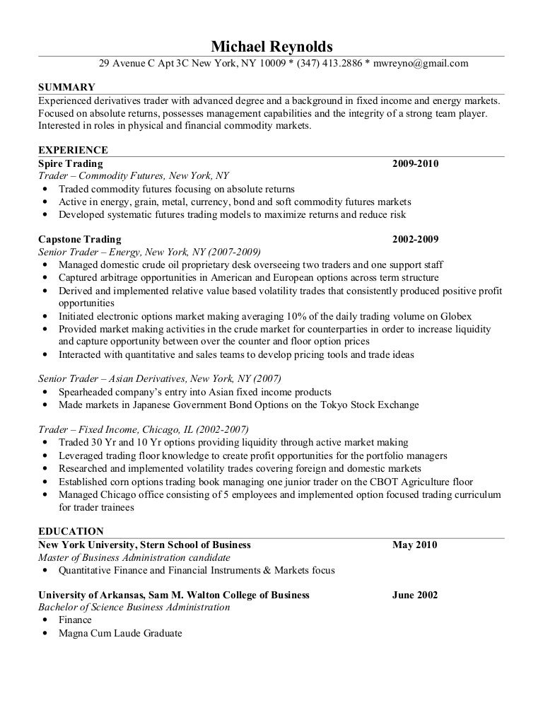 mike reynolds resume