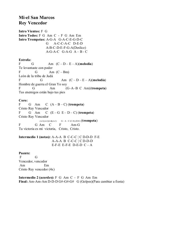 Rey vencedor Mi-el San Marcos
