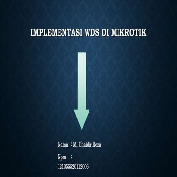 IMPLEMENTASI wds DI mikrotik