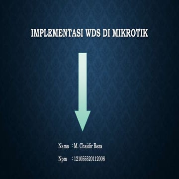 Implementasi Wds Di Mikrotik