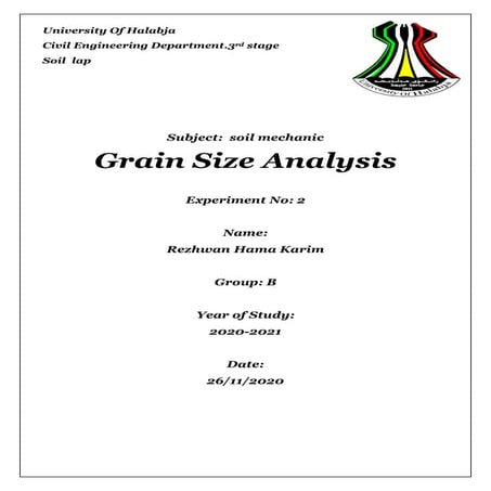 Grain Size Analysis