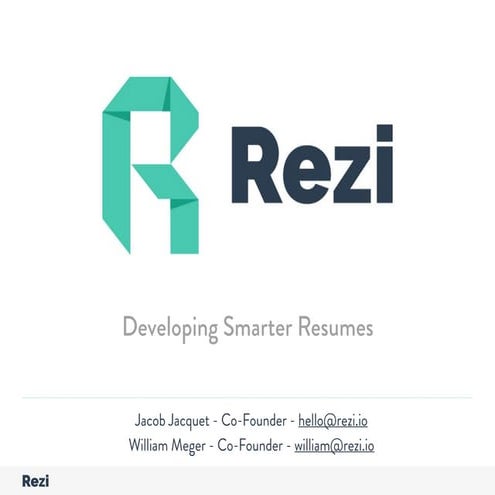 Rezi - Optimized Resume Solutions for Students