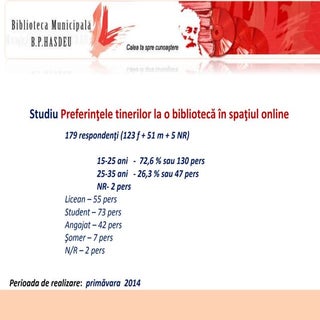Percepția publicului tînăr despre b...