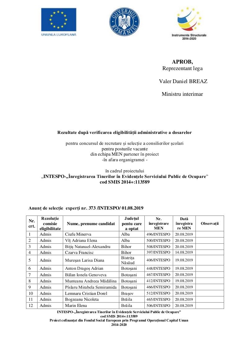 Ministerul Educatiei Nationale - Precizarile ministerului educatiei