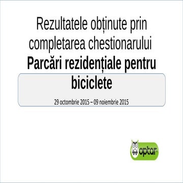Parcari rezidentiale pentru biciclete