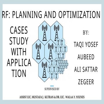 2G 3G UMTS Radio frequency  Optimization Graduation