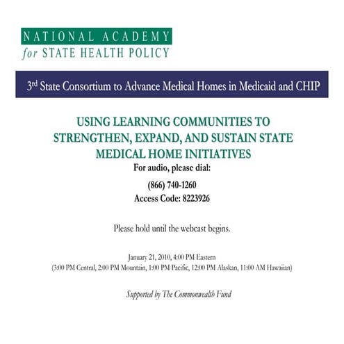 NASHP Medical Home RFA