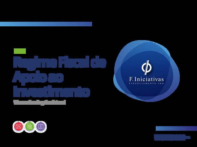 RFAI - Regime Fiscal de Apoio ao Investimento