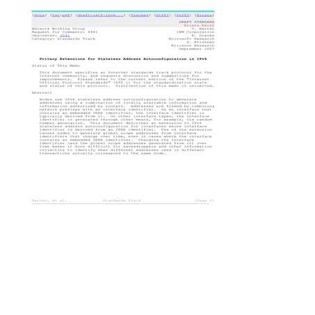 Rfc 4941 | PDF