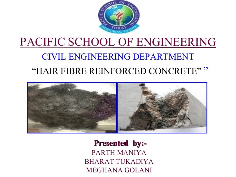 Hair fibre reinforced concrete