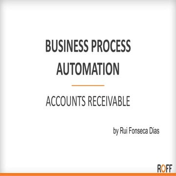 SAP - Business process Automation - Accounts Receivable 