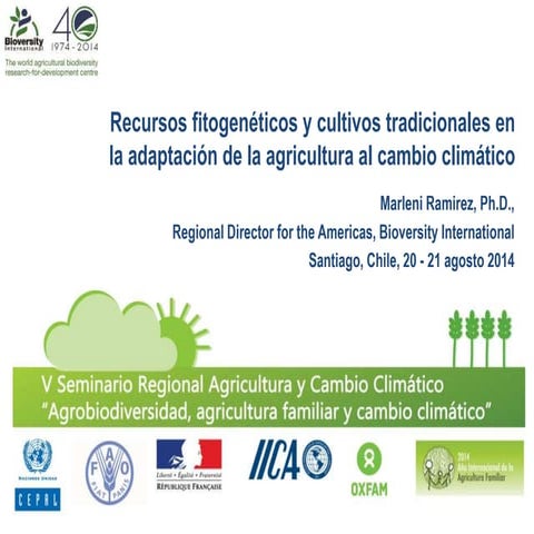Recursos fitogenéticos y cultivos tradicionales en la adaptación de la agricu...