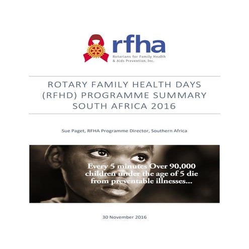 RFHD Programme Summary South Africa 2016 v2