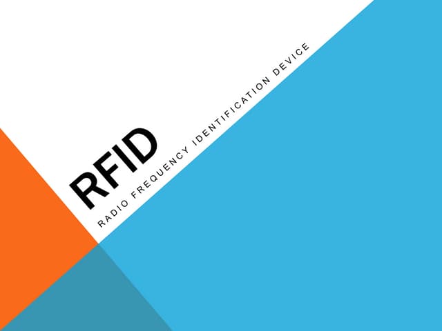 Rfid (Radio Frequency Identify)