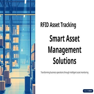 RFID Asset Tracking | Intelligent Asset Management