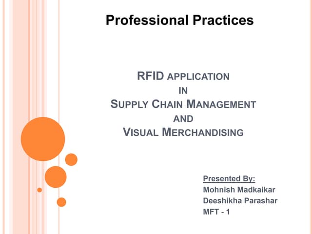 RFID application in scm and vm