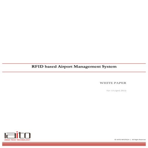 RFID based Airport Management 