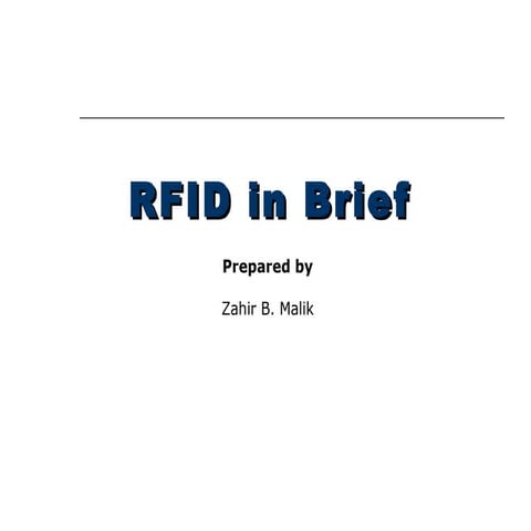 Rfid In Brief Ii