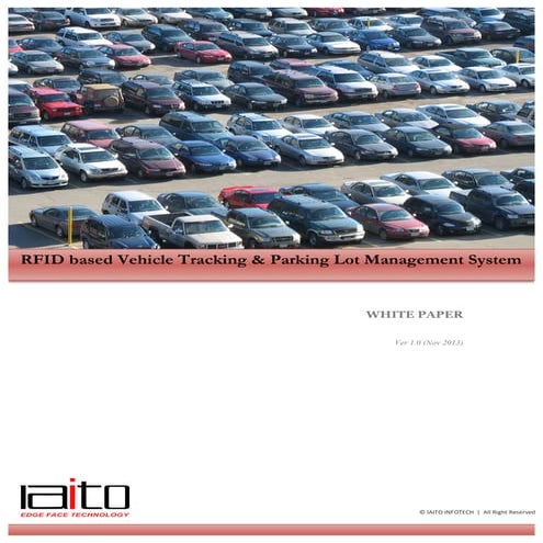 RFID in Vehicle Tracking & Parking Lot Management System