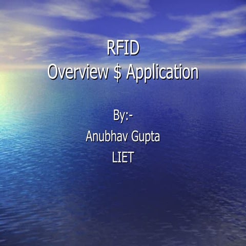 Rfid overview