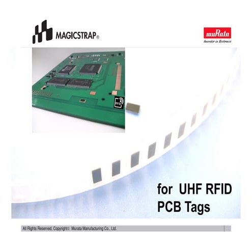 Rfid pcb tag (uhf) with magicstrap - all (3.3. - 2013)