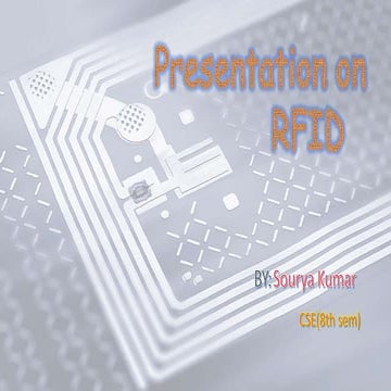 RFID (RADIO FREQUENCY IDENTIFICATION) | PPTX