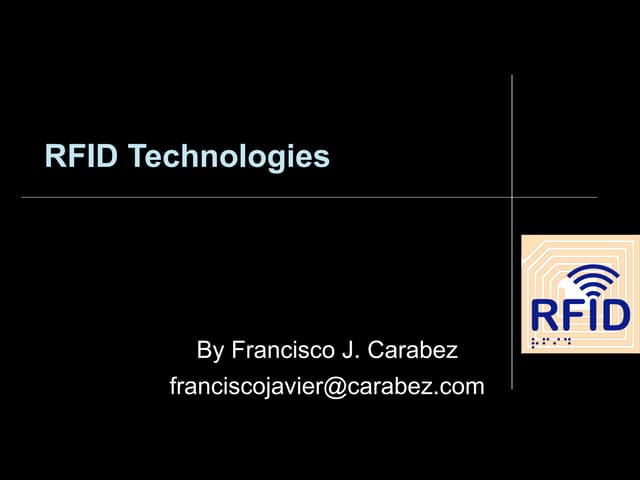 Rfid technologies