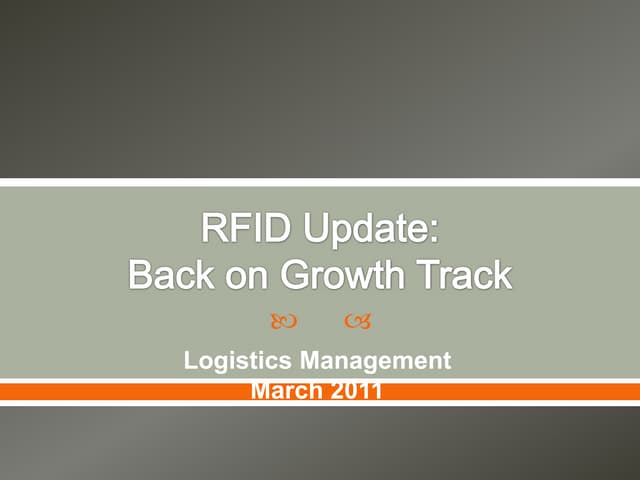 Rfid update back on growth track