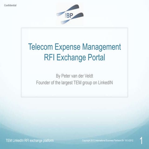 TEM LinkedIn RFI Portal